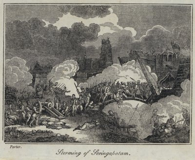 Stormning af Seringapatam (gravering) af English School