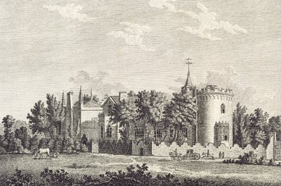 Strawberry Hill: North Front, 1784 af English School