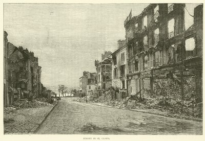 Gade i St Cloud, november 1870 af English School