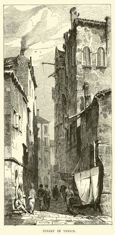 Street in Venice  af English School