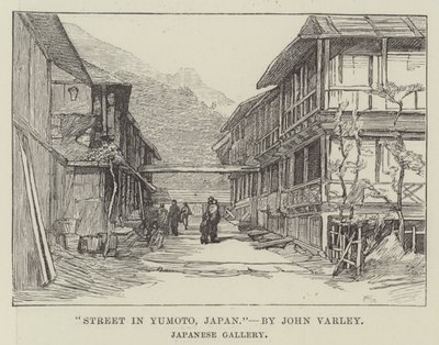 Gade i Yumoto, Japan (gravering) af English School