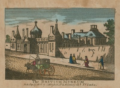 Straßenszene und das British Museum von English School