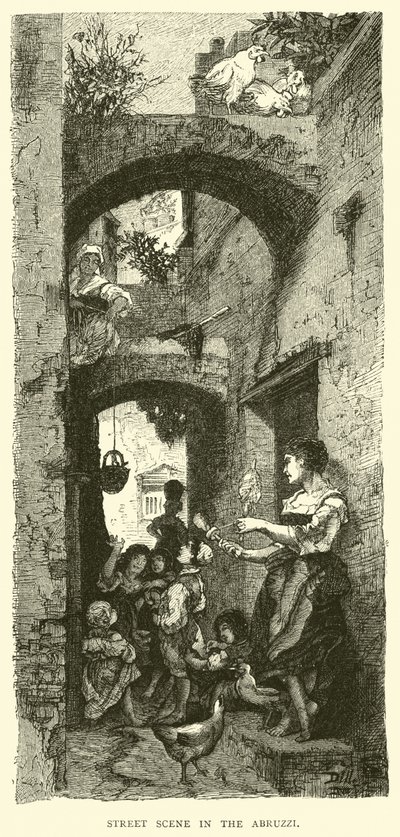 Gadebillede i Abruzzi af English School