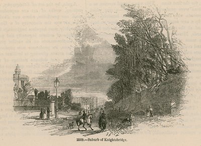 Forstad til Knightsbridge, London af English School