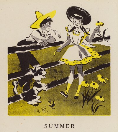 Sommer (farvelitografi) af English School