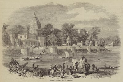 Surseya-Ghaut ved Cawnpore (gravering) af English School