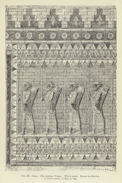 Susa, Der Bogenschützenfries, Ganzes Panel von English School