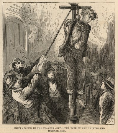 Hurtig retfærdighed i den flammende by af English School