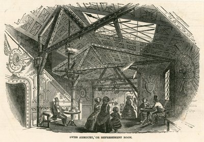 schweizisk rustning; eller Refreshment Room, Colosseum, Regents Park, London af English School
