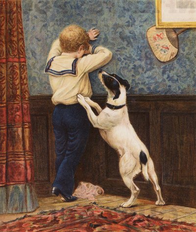 Sympati (farvelitografi) af English School