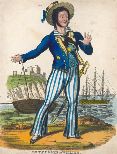 TP Cooke som sømandshelten i Black Eyed Susan af English School