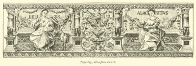 Tapestry, Hampton Court  af English School