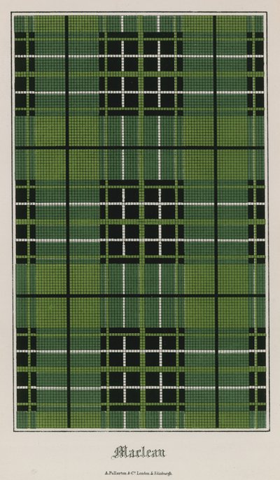 Tartan af klanen Maclean af English School