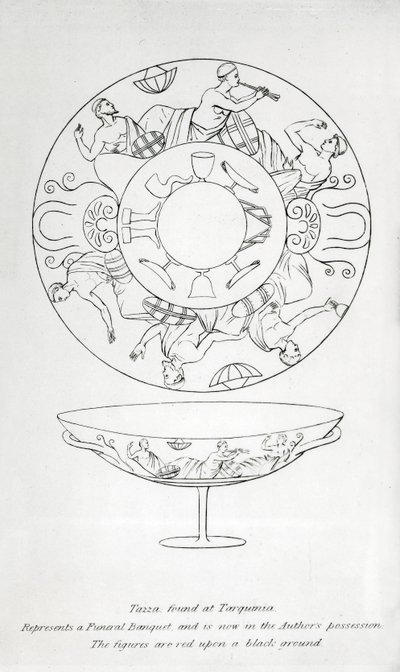 Tazza fundet ved Tarquinia af English School