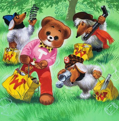 Bamse (med skjulte genstande) af English School