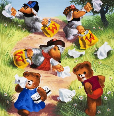 Bamse (med skjulte genstande) af English School