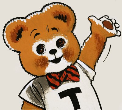 Bamse vinker af English School