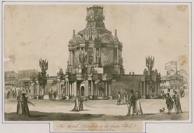 Temple of Concord opført for freden i 1814 af English School