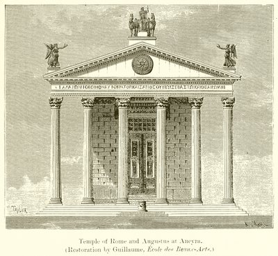 Tempel for Rom og Augustus ved Ancyra af English School