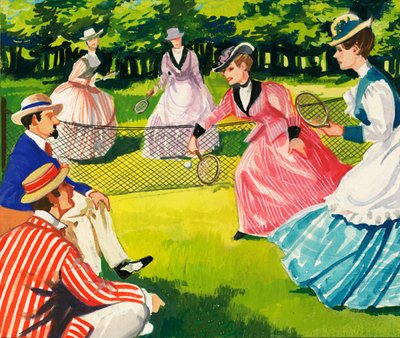Tennis har altid været populært blandt kvinder af English School