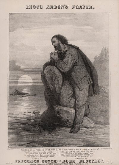 Tennysons Enoch Arden (litho) af English School