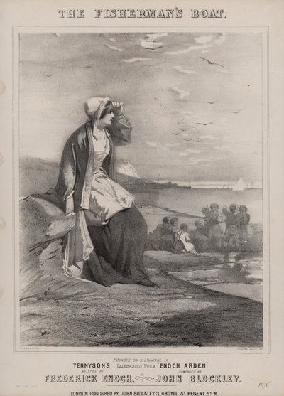 Tennysons Enoch Arden (litografi) af English School