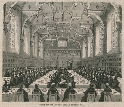 Terminmiddag i Middle Temple Hall af English School