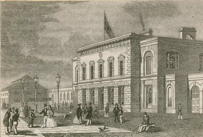 Terminal af Blackwall Railway af English School