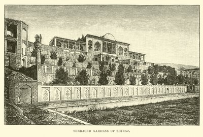 Terraced Gardens of Shiraz af English School
