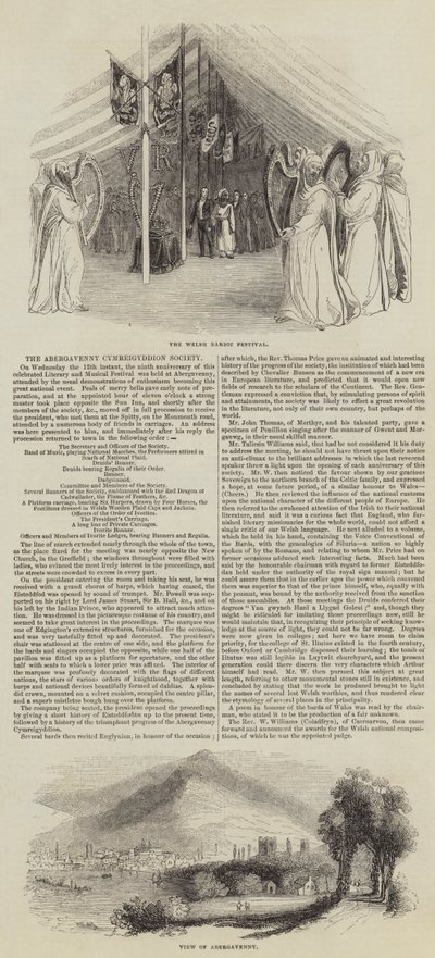 The Abergavenny Welshmen Society (gravering) af English School