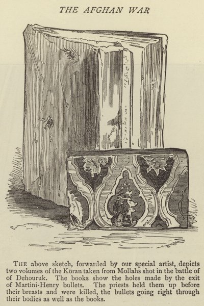 Den afghanske krig (gravering) af English School