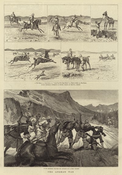 Den afghanske krig (gravering) af English School