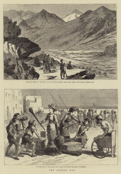 Den afghanske krig (gravering) af English School