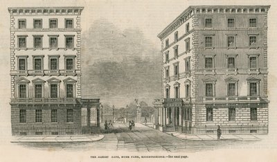 Albert Gate, Hyde Park, Knightsbridge af English School