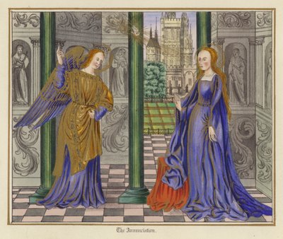 Die Verkündigung (Farblithographie) von English School