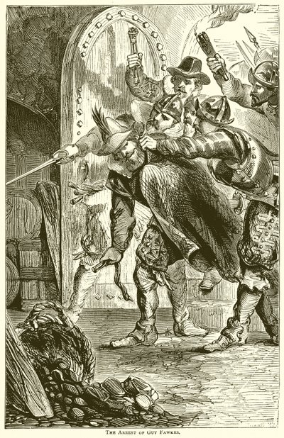 Anholdelsen af Guy Fawkes af English School
