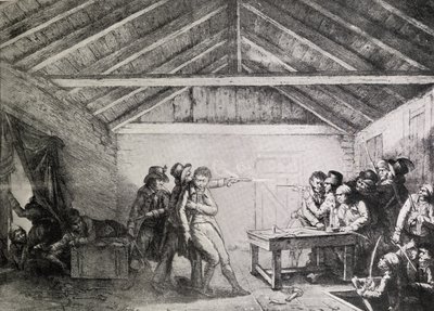Arresten af Cato Street Conspirators den 23. februar 1820 af English School