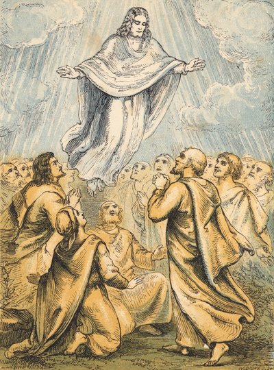 Ascension (farvet indgravering) af English School