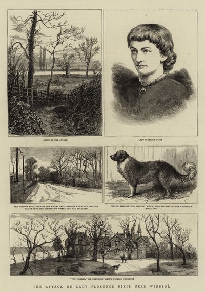 Angrebet på Lady Florence Dixie nær Windsor af English School