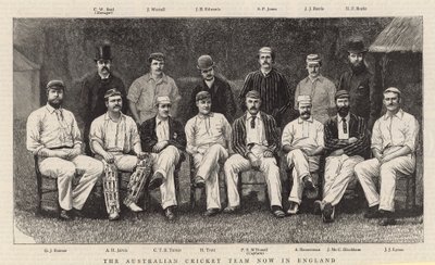 Det australske crickethold er nu i England af English School