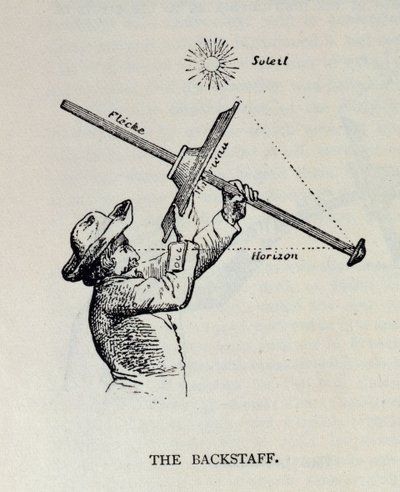 The Backstaff, fra The Narrative and Critical History of America, redigeret af Justin Winsor, London, 1886 af English School