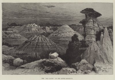 The "Bad Lands" of the Little Missouri (gravering) af English School