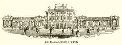 Bank of England i 1785 af English School