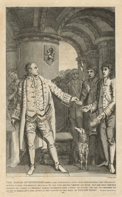 Baronen af Courtstown returnerede dette indignerede svar til hertug Schombergs udsendte af English School