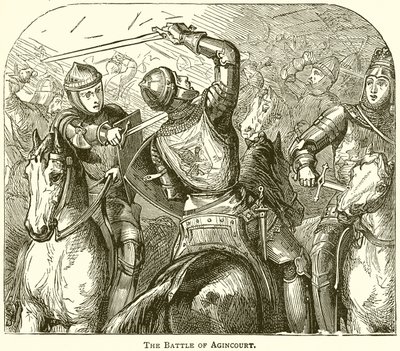 Slaget ved Agincourt af English School