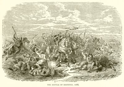 Slaget ved Hastings, 1066 af English School