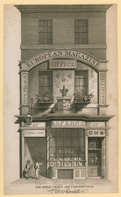 The Bible, Crown and Constitution, Cornhill, London af English School