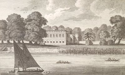 Biskoppen af Londons palads i Fulham, indgraveret af Taylor, 1788 af English School