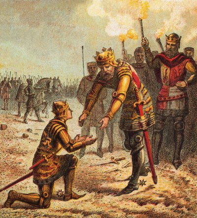 Den sorte prins i Crecy af English School