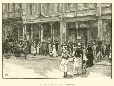 The Block, Collins Street, Melbourne  af English School